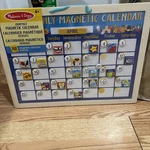 Melissa & Doug My Monthly Magnetic Calendar Dry Erase Magnets Wood Planner. Fixed Price $19.43.