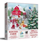 Sunsout Winter Farm 1000 Pc Jigsaw Puzzle. Fixed Price $19.99.