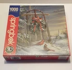 New Sealed Springbok 1000 Piece Jigsaw Puzzle Winter Red Birds Usa 24 X 30. Fixed Price $18.99.