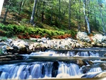 Vtg Nos Sealed Golden 1000 Pc. Puzzle Scenic Falls 21" X 27". Fixed Price $18.14.