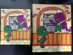 Vintage 90 S Barney & Baby Bop Mb 24 Piece Puzzle. Fixed Price $9.99.