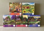 Lot Of Ceaco 550 Piece Jigsaw Puzzles Complete. Fixed Price $24.99.