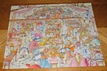 Vintage Springbok Jigsaw Jamboree Puzzle Contest - Janet Cleland Art Assembled. Fixed Price $58.00.