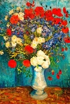 Wooden Jigsaw Puzzles For Adults - Vase With Summer Flowers (50 Pc Mini Puzzle). Fixed Price $17.95.