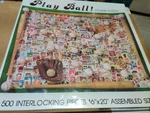 Play Ball! Vintage 500 Piece Baseball Jigsaw Puzzle 16"X20" 1990 Nordevco. New. Fixed Price $34.90.