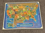 Vintage Usa Map Puzzle Golden Press 1968 States Educational. Fixed Price $16.00.