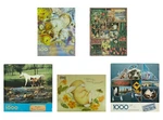 Springbok Lot Of Puzzles 500-1000 Pc Clocks Australia Rabbit Horse Shadowbox. Fixed Price $9.99.