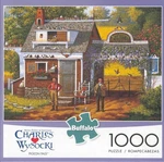 Charles Wysocki Buffalo Games Jigsaw Pigeon Pals Nib. Fixed Price $45.99.