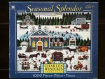 Churchyard Christmas Seasonal Splendor 1000 Piece Mb Puzzle Charles Wysocki 2005. Fixed Price $18.00.
