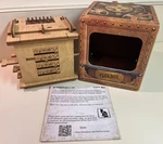 Cluebox Escape Room Box, Save Schrodinger's Cat! Wooden Puzzle, Idventure. Fixed Price $36.95.