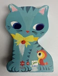 Djeco Pachat & Friends 24-PC Jigsaw Puzzle For Ages 3+ Cat-shaped Box Complete. Fixed Price $9.89.