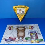Ceaco House Mouse Designs Weightlifter 9" X 7" Jigsaw Puzzle 100 Pieces Jareckie. Fixed Price $14.95.