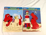 Lot Of 2 Clifford The Big Red Dog Inlaid Puzzles Roseart Scholastic. Fixed Price $18.95.