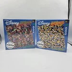 New Sealed Lot Of 2 Disney Worlds Most Difficult Jigsaw Puzzle Mickey Villains. Fixed Price $61.59.