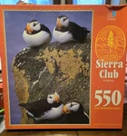 Horned Puffins Puzzle Sierra Club Series 550 Pieces New Sealed Milton Bradley. Fixed Price $22.99.