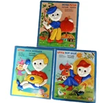 3 Vtg 1960S Ideal Puzzles Little Jack Horner, Peter, Boy Blue Cute. Fixed Price $40.40.