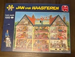 Jan Van Haasteren Puzzle Hotel 1000 Piece New & Sealed Jigsaw Jumbo Brand Nib. Fixed Price $45.00.