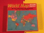 Vintage 1984 Golden 300 Extra Large Piece World Map Jigsaw Puzzle New Sealed. Fixed Price $10.99.