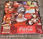 2006 Springbok Coca-cola Santa "tis The Season" 1000 Piece Jigsaw Puzzle 75TH. Fixed Price $40.00.