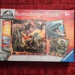 Ravensburger Puzzle Jurassic Park World 3 X 49 Pieces Jigsaw Pack Dinosaurs. Fixed Price $20.00.