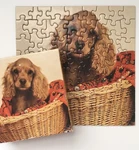 Cocker Spaniel Puppy Dog Mini Puzzle 7" Springbok Hallmark 70PC Sweet Innocence. Fixed Price $12.95.