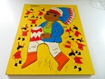 Playskool 10 Little Indians Wooden Puzzle 19 Piece Complete Nostalgia Toy Art. Fixed Price $9.97.