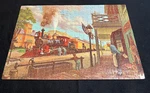 Milton Bradley Good Old Days 500PC Puzzle Vintage 1970 Meeting The 114. Fixed Price $14.00.