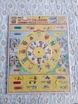 Vintage 1987 Golden Step Ahead Activity Calendar Learning Puzzle Frame Tray. Fixed Price $10.99.