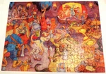 Fantasy Bar Jigsaw Puzzle 550 Pieces, 1990 18"X24" Am. Pub. Colorful! Fun!. Fixed Price $19.99.