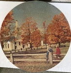 Vtg Jaymar Lazy Autumn Round Puzzle. Fixed Price $10.99.