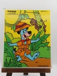 Vtg. 1980 Playskool Hanna Barbera Huckleberry Hound Wooden Puzzle 18-PIECE 340-9. Fixed Price $7.99.