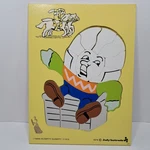 Vtg 1974 Judy Instructo Humpty Dumpty 17 Pc Wooden Jigsaw Puzzle, J106006 Usa. Fixed Price $15.84.