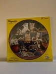 Playmates Cats Jigsaw Puzzle #58210 By Schultz 1000 Pcs 26 Round Sealed New. Fixed Price $11.00.