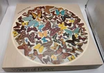 Vintage Eaton Wings Of Fancy Butterflies Round Jigsaw Puzzle 500PC Complete 1977. Fixed Price $19.99.