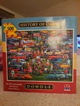 History Of Cars 500 Pc. Puzzle Set Toy By Artist Eric Dowdle 16 X 20" Never Used. Fixed Price $21.00.