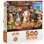 500 Pieces Jigsaw Puzzle For Adults Dogs' Dinner Party Funny Animal. Fixed Price $8.92.
