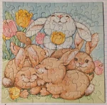 Springbok Some Bunny Wuvs You! 7X7" 70 Pc Mini Jigsaw Puzzle PZL7260 Rabbits. Fixed Price $11.21.