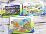 Lot Of Ravensburger Jigsaw Puzzles Kids 35 Piece Dinosaur, Airport, Ocean. Fixed Price $29.95.