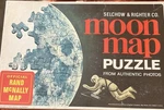 1960S Moon Map Puzzle : Selchow/righter Official Rand Mcnally. Fixed Price $13.25.