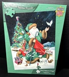 And Nature Sings Christmas Santa Animals 1000 Pc Puzzle Complete 19.25X26.75". Fixed Price $12.99.