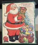 Vintage Whitman Frame Tray Puzzle Christmas Santa Claus 1961 #4424 11.5 X 14.5". Fixed Price $18.00.