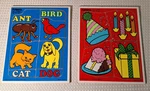 Vintage 1986 Playskool Wood Puzzle Happy Birthday & Alphabet Friends #186 #180. Fixed Price $24.99.