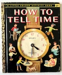 How To Tell Time Vintage Childrens Little Golden Activity Book 285 Gruen Clock. Fixed Price $13.99.