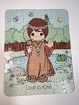Vintage Precious Moments Puzzle 55 Pieces Love Is Kind 9" X 7" Golden 1992. Fixed Price $5.99.