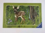 Vintage Ravensburger Board Puzzle The Deer West Germany 1985 15 Pieces. Fixed Price $14.95.