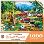 Masterpieces - Art Gallery White Dove Farm 1000 Jigsaw Puzzle. Fixed Price $12.99.