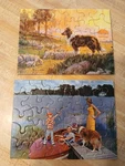 Two Vintage Tuco Miniature Jigsaw Puzzle Tripl-thick Interlocking All Complete. Fixed Price $9.95.