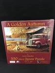 Brand New Sunsout 'a Golden Autumn' By Larry Chandler 550 Piece Jigsaw Puzzle. Fixed Price $39.95.