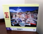 "camogli Italy" 2008 Mb Big Ben 1000 Pc Jigsaw Puzzle 20" X 27" Rare. Fixed Price $10.00.