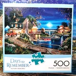 Complete Buffalo Days To Remember George Kovach Autumn Memories 500 Pc Puzzle. Fixed Price $5.60.